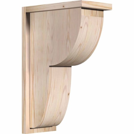 Ekena Millwork Crestline Smooth Corbel w/Backplate, Douglas Fir, 7 1/2"W x 14"D x 22"H COR08X14X22CRE01SDF